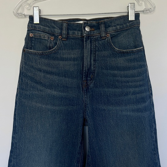 Madewell blue medium wash high waist perfect vintage wide leg jean - Picture 3 of 11
